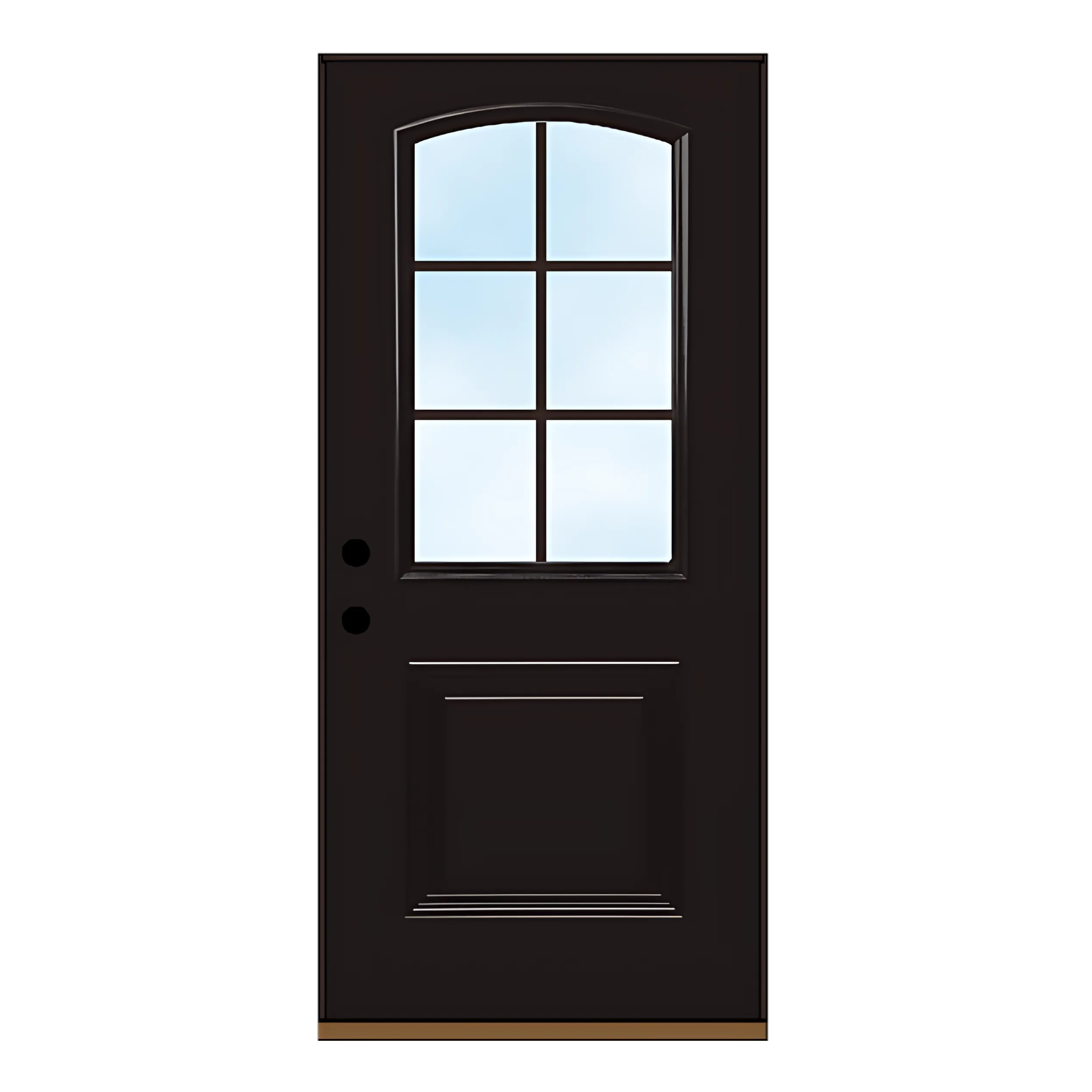 Arched Half Lite Single Panel