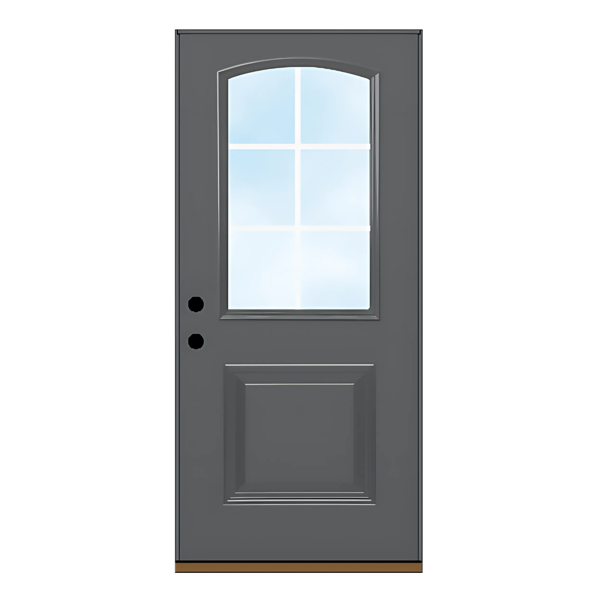 Arched Half Lite Single Panel