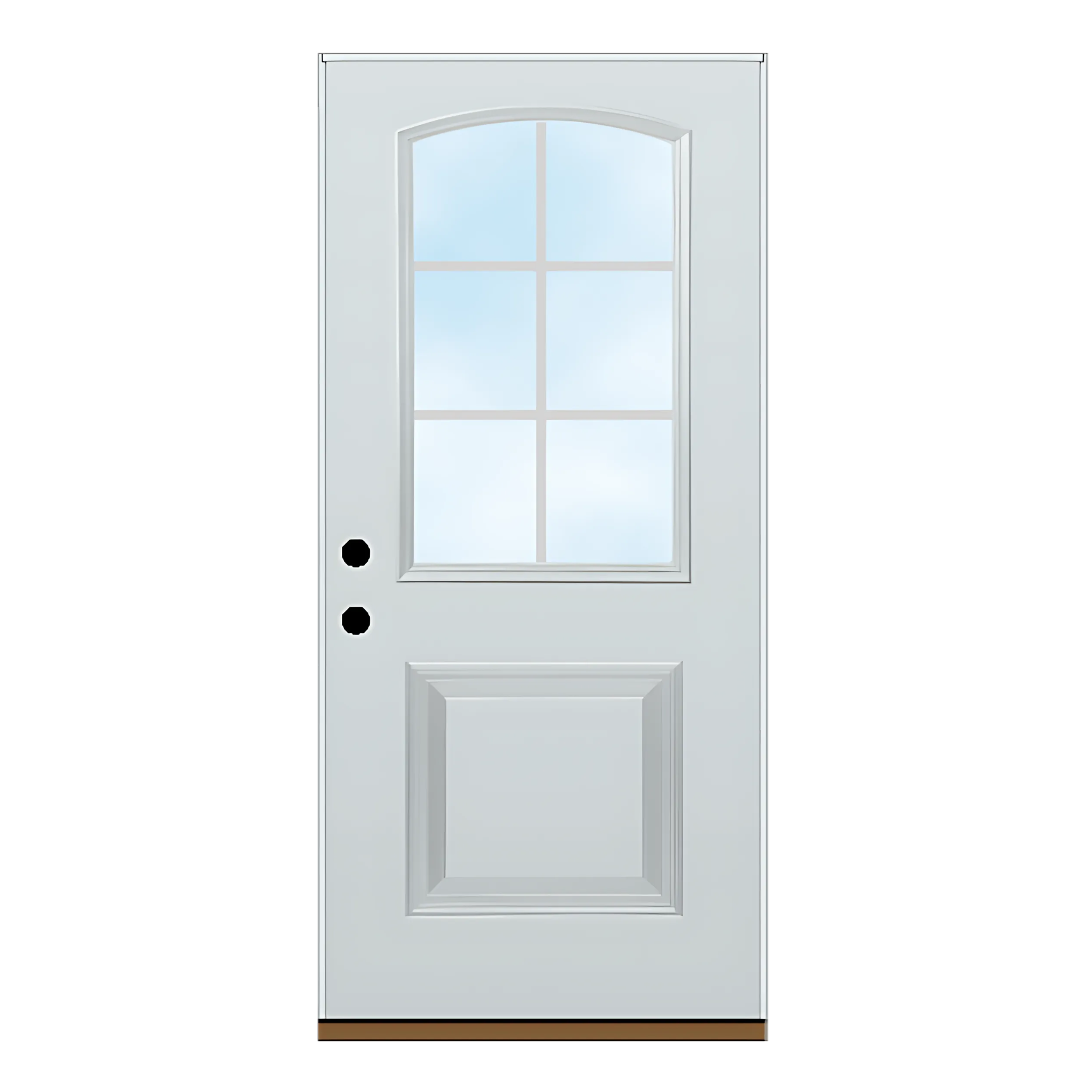 Arched Half Lite Single Panel