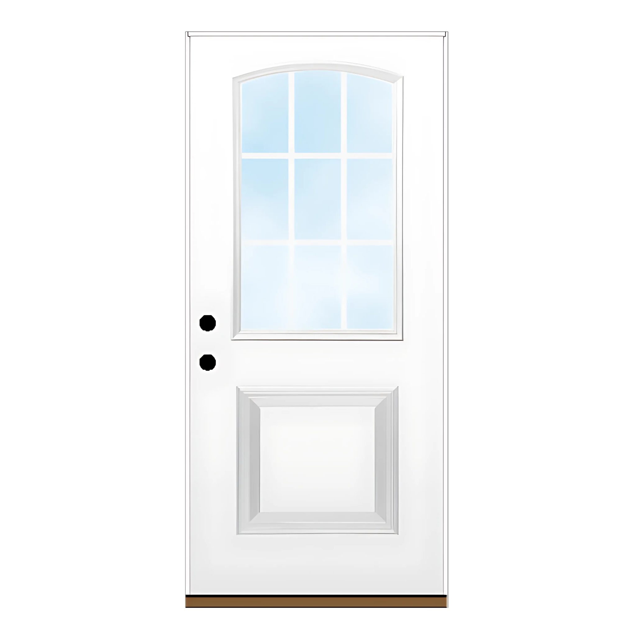 Arched Half Lite Single Panel