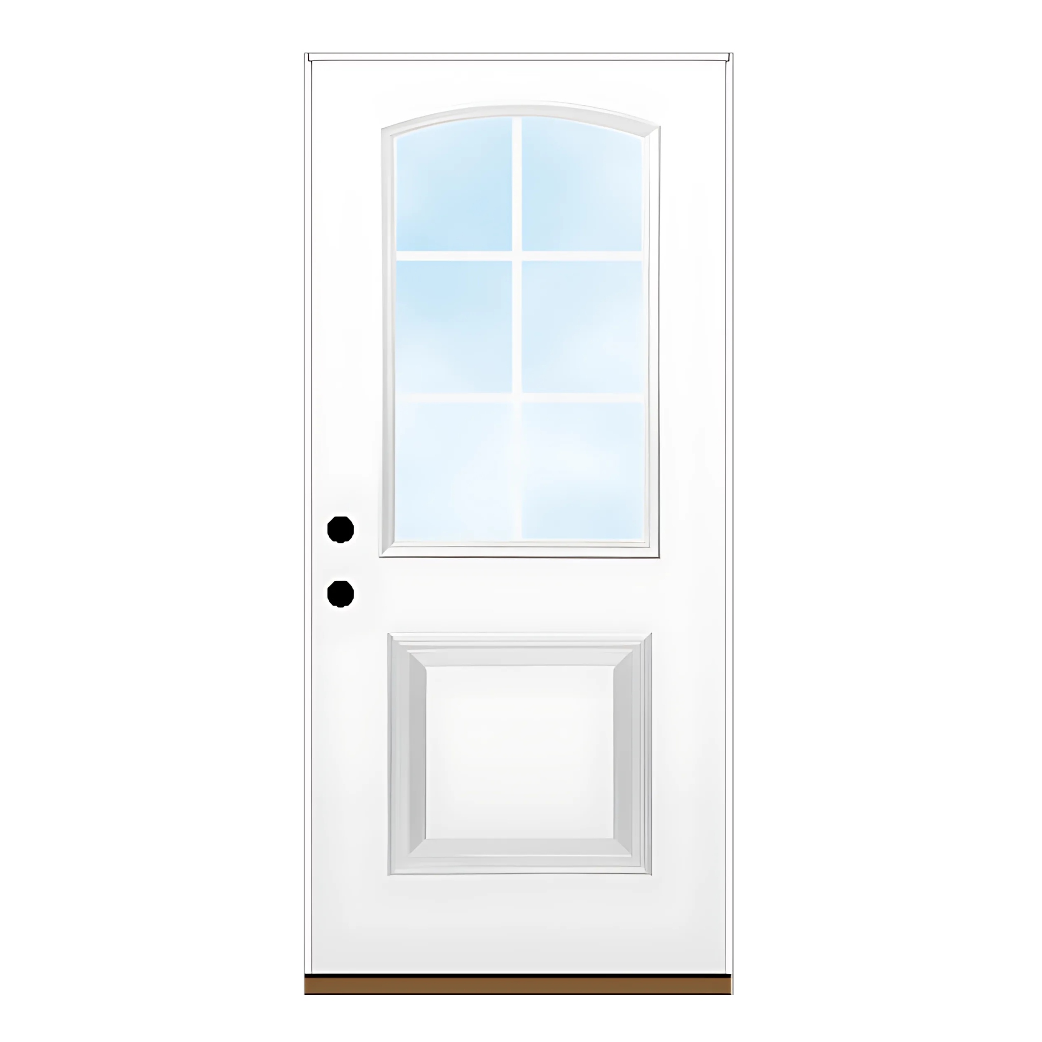 Arched Half Lite Single Panel