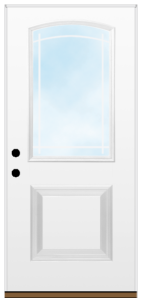 Arched Half Lite Single Panel
